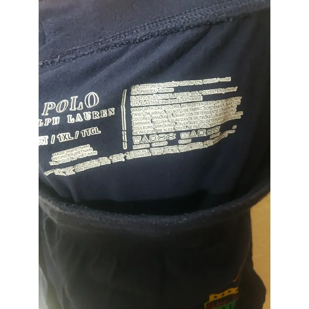 Polo Ralph Lauren Sleepwear Pants Men's Size 1XL PJ Bottoms Cotton Navy Blue